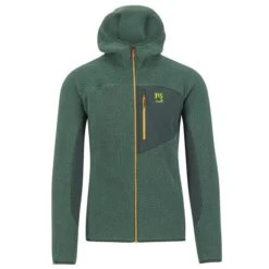 KARPOS 80'S HOODIE FLEECE SMOKE PINE/JUNGLE GREEN 23