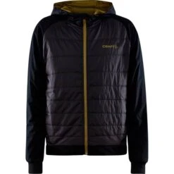CRAFT ADV INSULATE HOOD JKT JR BLACK-ALGAE 23