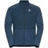 ODLO SESVENNA HYBRID S-THERMIC MID LAYER FULL ZIP BLUE WING TEAL 23