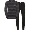 ODLO ACTIVE WARM ECO SET LONG KIDS BLACK/GREY MELANGE 23