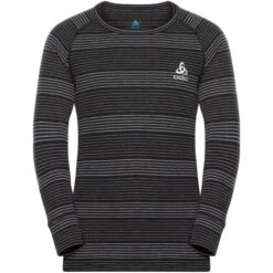 ODLO ACTIVE WARM ECO SET LONG KIDS BLACK/GREY MELANGE 23 -Warm Winter Outlet Store 9 119846 set long active warm eco kids black grey melange 159449 60066 03