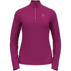 ODLO BESSO MIDLAYER 1/2 ZIP W FESTIVAL FUCHSIA 23
