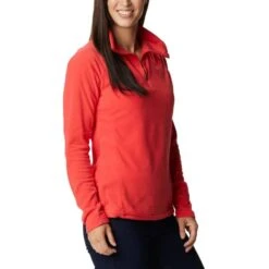 COLUMBIA GLACIAL IV 1/2 ZIP RED HIBISCUS 22 -Warm Winter Outlet Store 9 119987 glacial iv 1 2 zip red hibiscus 1802201676 03
