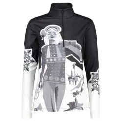 CMP WOMAN SWEAT NERO BIANCO 23