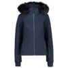 CMP WOMAN JKT ZIP HOOD BLACK BLUE 23