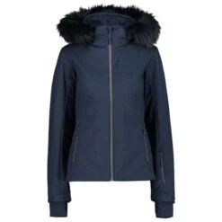 CMP WOMAN JKT ZIP HOOD BLACK BLUE 23