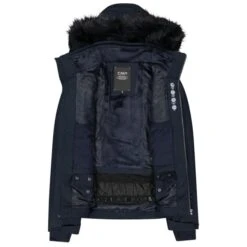 CMP WOMAN JKT ZIP HOOD BLACK BLUE 23 -Warm Winter Outlet Store 9 120203 woman jkt zip hood black blue 31w0196f n950 04