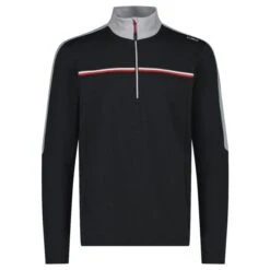 CMP MAN SWEAT BLACK MELANGE 23