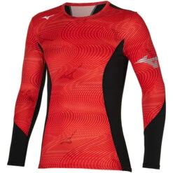 MIZUNO BT VIRTUAL BODY G3 CREW SHIRT FIERY RED 23