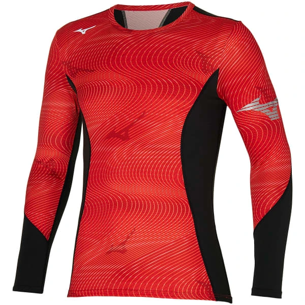 MIZUNO BT VIRTUAL BODY G3 CREW SHIRT FIERY RED 23 1 MIZUNO BT VIRTUAL BODY G3 CREW SHIRT FIERY RED 23
