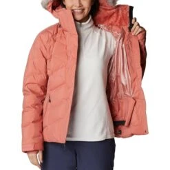 COLUMBIA LAY D DOWN II JKT DARK CORAL SHEE 23 -Warm Winter Outlet Store 9 124243 1798441 639 04