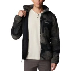 COLUMBIA WINTER PASS M PRINT FLEE BLACK MOD CAMO 23 -Warm Winter Outlet Store 9 124250 1866565 013 03