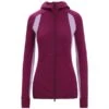 ICEBREAKER MERINO W ZONEKNIT LS ZIP HOODIE GO BERRY/PURPLE GAZE/CB 23
