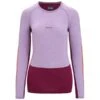 ICEBREAKER MERINO W 125 ZONEKNIT LS CREWE PURPLE GAZE/GO BERRY/CB 23