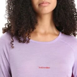 ICEBREAKER MERINO W 125 ZONEKNIT LS CREWE PURPLE GAZE/GO BERRY/CB 23 -Warm Winter Outlet Store 9 124889 ib0a56h4823 05