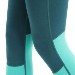 ICEBREAKER MERINO W ZONEKNIT 200 LEGGINGS GREEN GLORY/FRESH/CB 23 -Warm Winter Outlet Store 9 124893 ib0a56he840 06