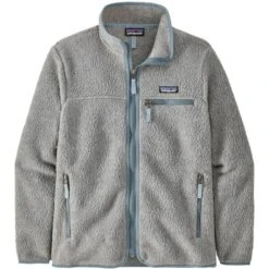PATAGONIA W'S RETRO PILE JKT SALT GREY W/LIGHT PLUME GREY 23