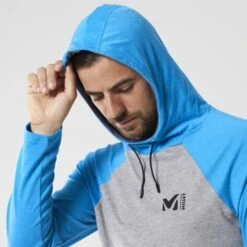 MILLET RED WALL LIGHT HOODIE M H GREY/METHYL BLUE 23 -Warm Winter Outlet Store 9 127021 miv8542 9780 04
