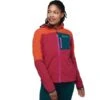 COTOPAXI W ABRAZO HOODED FULL-ZIP FLEECE CANYON & RASPBERRY 23