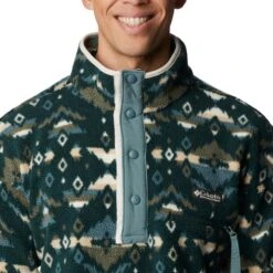 COLUMBIA M HELVETIA 1/2 SNAP FLEE SPRUCE ROCKY MOUNTAIN 23 -Warm Winter Outlet Store 9 128109 1889853 370 05