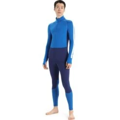 ICEBREAKER M ZONEKNIT 260 LS HALF ZIP LAZURITE/ROYL NY/SNOW/CB 23 -Warm Winter Outlet Store 9 128560 ib0a56hf575 03