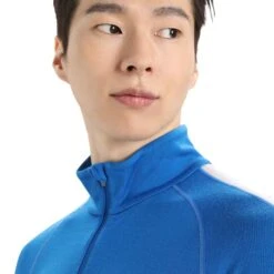 ICEBREAKER M ZONEKNIT 260 LS HALF ZIP LAZURITE/ROYL NY/SNOW/CB 23 -Warm Winter Outlet Store 9 128560 ib0a56hf575 05