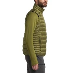 Haglöfs HAGLOFS ROC DOWN VEST MEN OLIVE GREEN 23 -Warm Winter Outlet Store 9 128665 roc down vest men olive green 604678 4vy 05