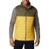 COLUMBIA POWDER LITE VEST GOLDEN NUGGET/STONE GREEN 23