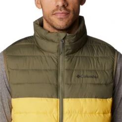COLUMBIA POWDER LITE VEST GOLDEN NUGGET/STONE GREEN 23 11 COLUMBIA POWDER LITE VEST GOLDEN NUGGET/STONE GREEN 23 -Warm Winter Outlet Store 9 128687 1748031 742 06