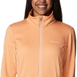 COLUMBIA W PARK VIEW™ GRID FLEECE FULL ZIP PEACH HEATHER 23 -Warm Winter Outlet Store 9 128727 w park view tm grid fleece full zip peach heather 1959713 812 05