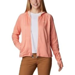 COLUMBIA BOUNDLESS TREK™ GRID FLEECE SUMMER PEACH HEATHER/PEACH BLOSSOM 23 -Warm Winter Outlet Store 9 128794 boundless trek tm grid fleece summer peach heather peach blossom 2033654 828 03