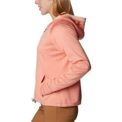 COLUMBIA BOUNDLESS TREK™ GRID FLEECE SUMMER PEACH HEATHER/PEACH BLOSSOM 23 -Warm Winter Outlet Store 9 128794 boundless trek tm grid fleece summer peach heather peach blossom 2033654 828 04