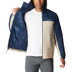 COLUMBIA SILVER FALLS™ HOODED JKT ANCIENT FOSSIL/COLLEGIATE NAVY 23 -Warm Winter Outlet Store 9 128796 silver falls tm hooded jkt ancient fossil collegiate navy 2034506 271 05