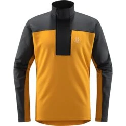 Haglöfs HAGLÖFS ROC FLASH MID HALFZIP M MAGNETITE/SUNNY YELLOW 23