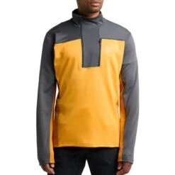 Haglöfs HAGLÖFS ROC FLASH MID HALFZIP M MAGNETITE/SUNNY YELLOW 23 -Warm Winter Outlet Store 9 130657 606046 5m4 03