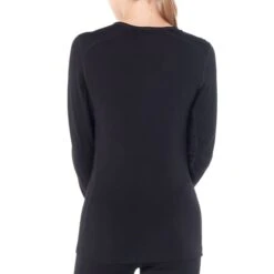 ICEBREAKER 260 TECH LS CREWE W BLACK 23 -Warm Winter Outlet Store 9 43501 260 tech ls crewe w black 104387 001 03