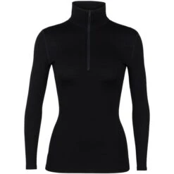 ICEBREAKER 260 TECH LS HALF ZIP W BLACK 23