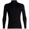 ICEBREAKER 260 TECH LS HALF ZIP BLACK 23
