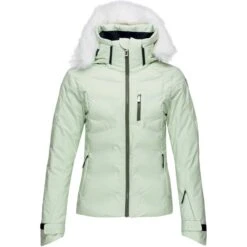 ROSSIGNOL W DEPART JKT POWDER GREEN 20