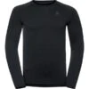 ODLO PERFORMANCE WARM ECO BL TOP CREW NECK L/S BLK - NEW ODLO GR GREY 23