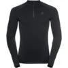 ODLO PERFORMANCE WARM ECO BL TOP TURTLE NECK L/S HALF ZIP BLK/NEW ODLO GRAPH GREY 23