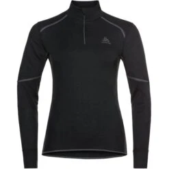 ODLO T-SHIRT ML 1/2 ZIP X-WARM W BLACK 23