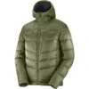 SALOMON TRANSITION DOWN HOODIE M OLIVE NIGHT 21