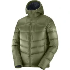 SALOMON TRANSITION DOWN HOODIE M OLIVE NIGHT 21