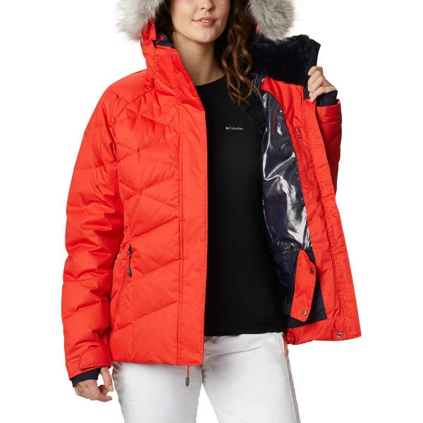 COLUMBIA LAY D DOWN II JACKET W BOLD ORANGE DOB 22 4 COLUMBIA LAY D DOWN II JACKET W BOLD ORANGE DOB 22 - Image 4