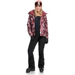 ROXY JET SKI JK W OXBLOOD RED LEOPOLD 21 -Warm Winter Outlet Store 9 80916 jet ski jk oxblood red leopold erjtj03265 rre1 04