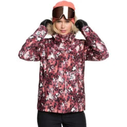 ROXY JET SKI JK W OXBLOOD RED LEOPOLD 21 -Warm Winter Outlet Store 9 80916 jet ski jk oxblood red leopold erjtj03265 rre1 06