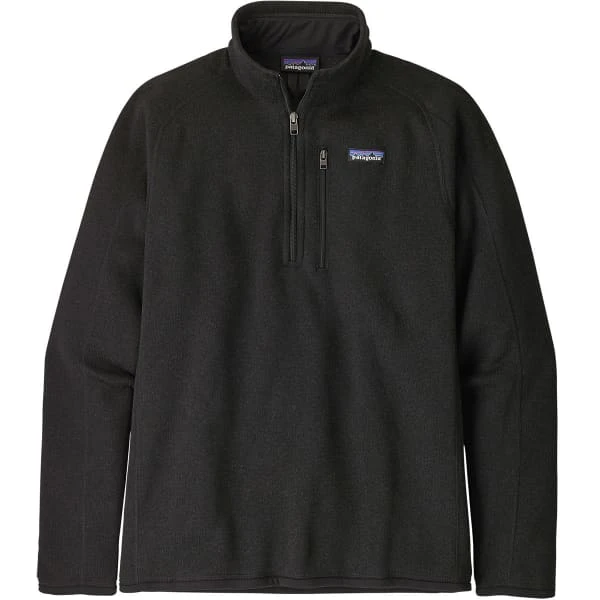 PATAGONIA M'S BETTER SWEATER 1/4 ZIP BLACK 23 1 PATAGONIA M'S BETTER SWEATER 1/4 ZIP BLACK 23