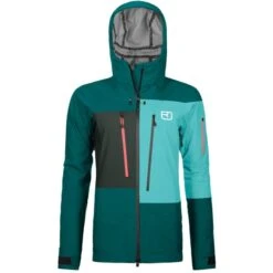 ORTOVOX 3L DEEP SHELL JACKET W PACIFIC GREEN 23