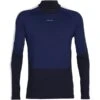 ICEBREAKER 200 SONEBULA LS HIGH NECK MIDNIGNT NAVY/ROYAL N /CB 23